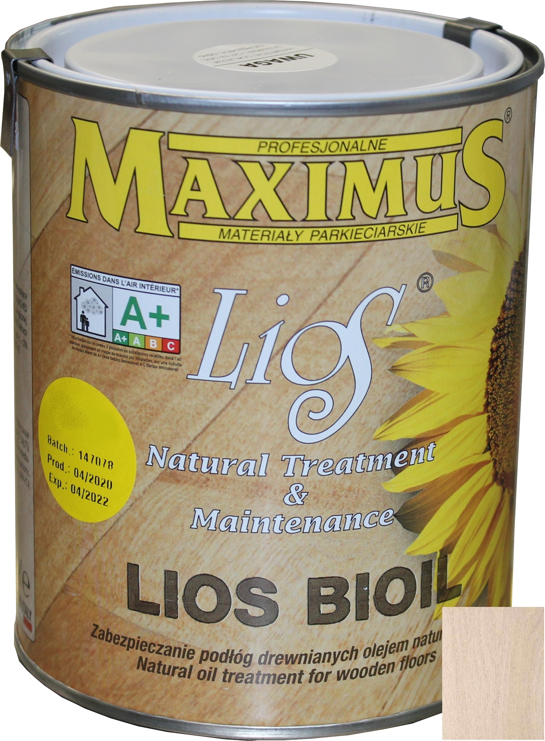 Maximus Lios Bioil Bianco 1L – olej na podlahy