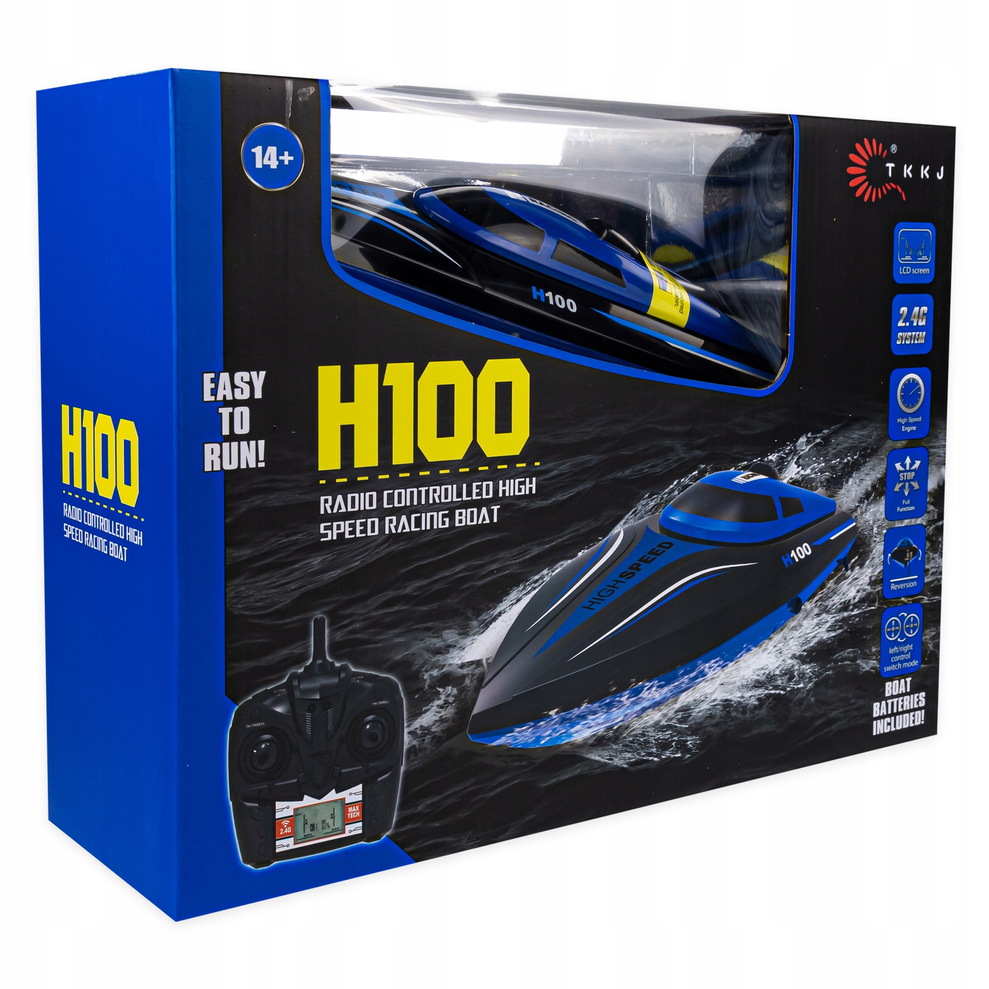 MOTORÓWKA ŁÓDŹ ŁÓDKA ZDALNIE STEROWANA RC 25 km/h AKUMULATOR SPEED NA PILOT
