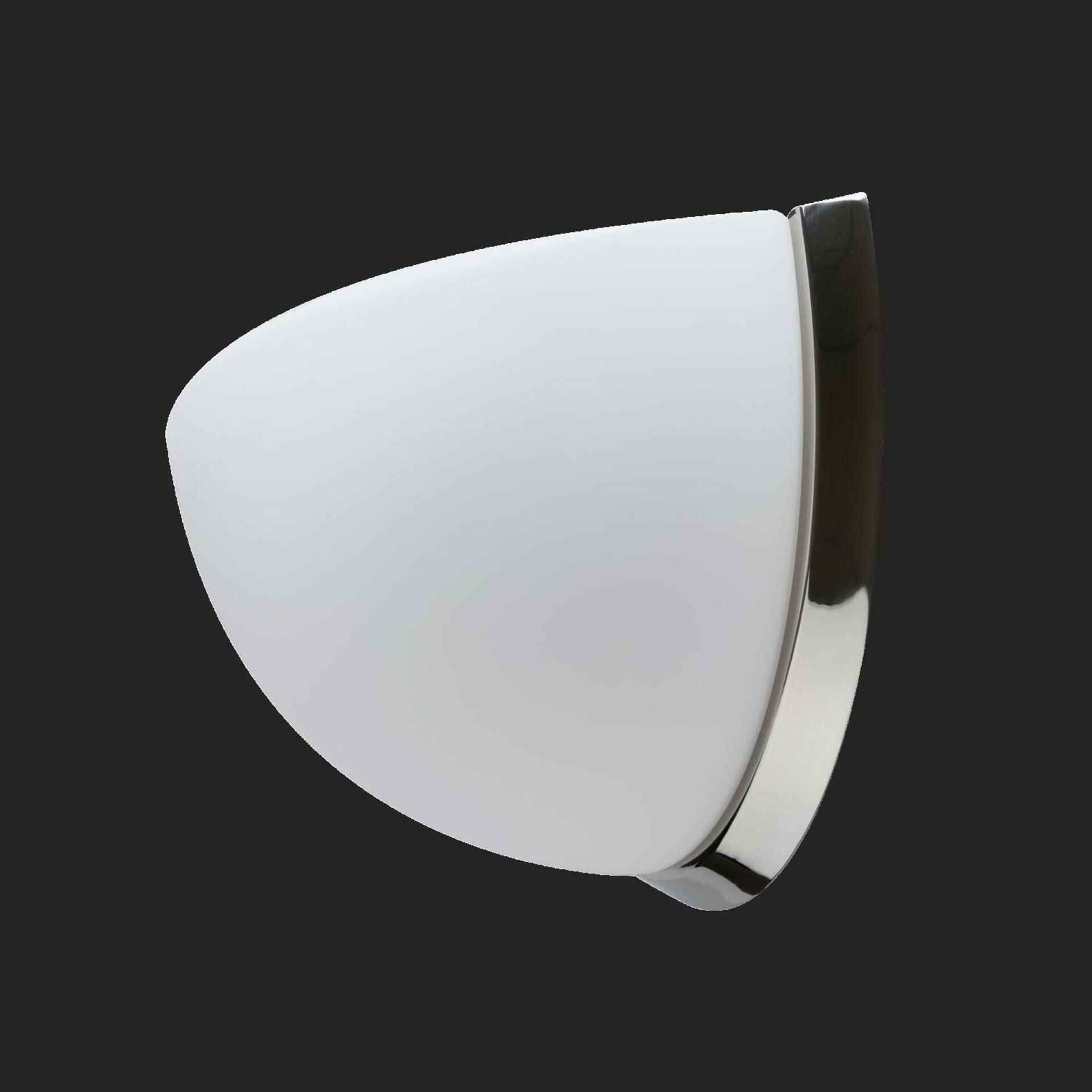 Osmont 59961 Nela DL3 nástenné sklenené svietidlo nerez leštená biela IP43