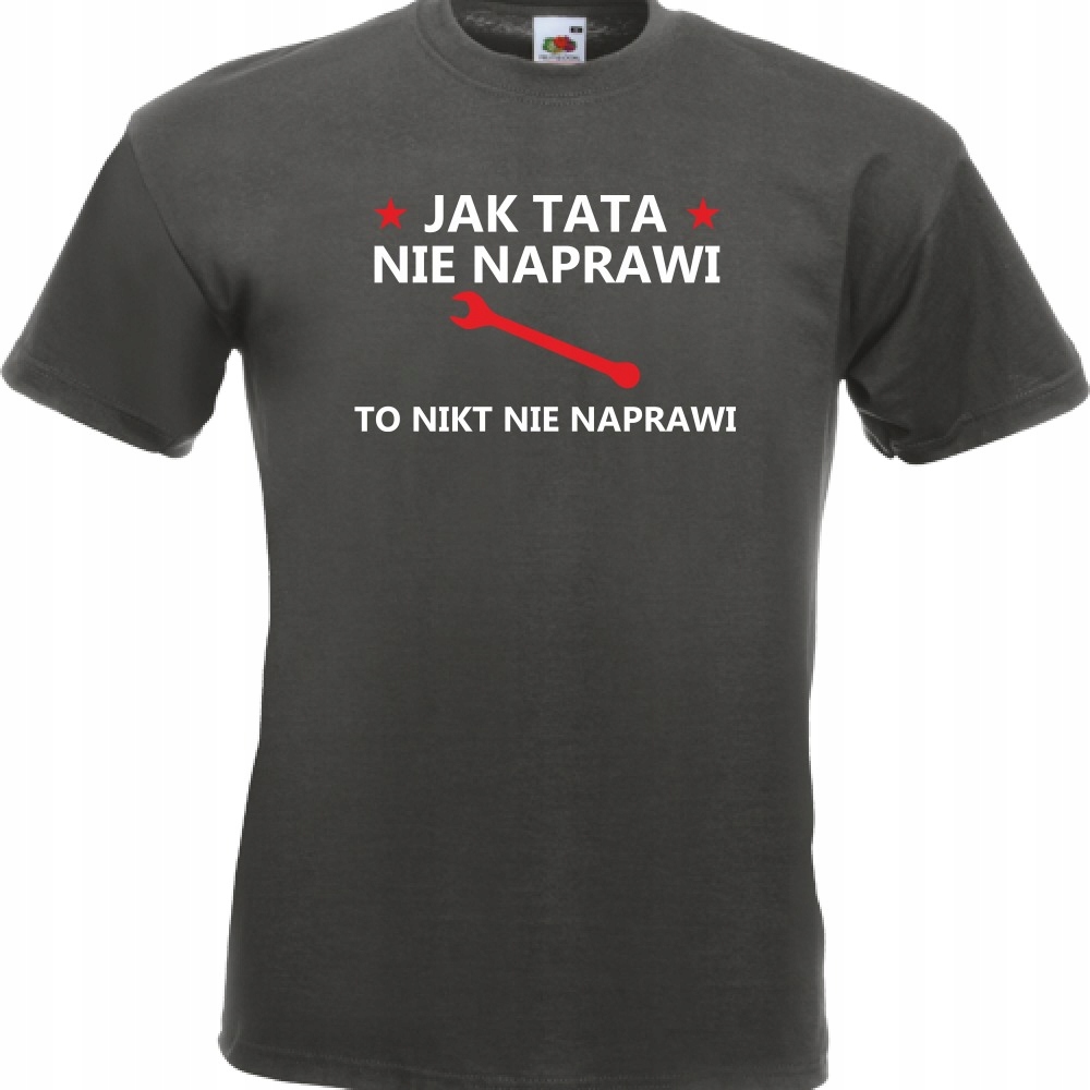 

Koszulka tata dla taty mechanik XL grafitowa