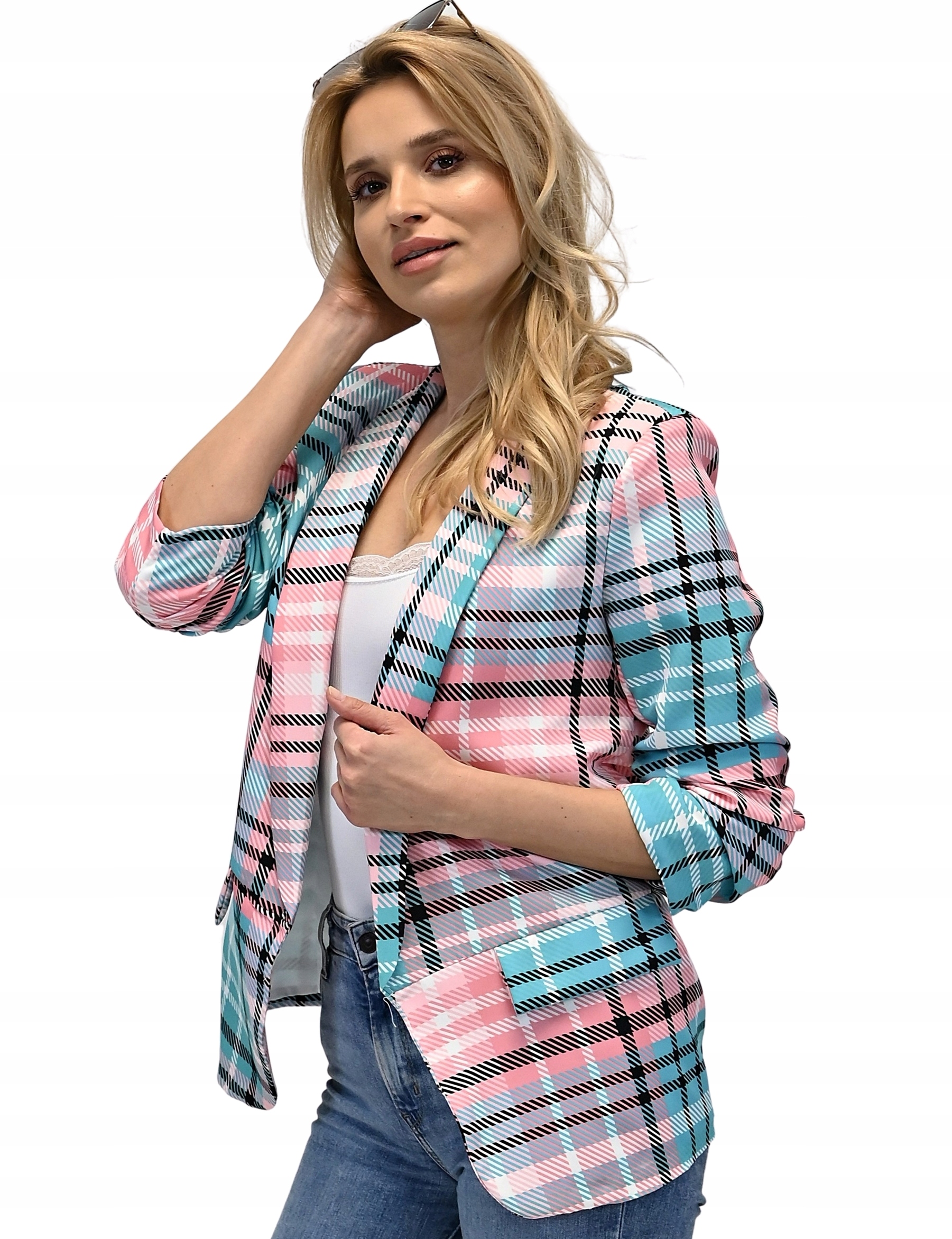 Damska MARYNARKA - żakiet - narzutka - M / 38 Rozmiar M