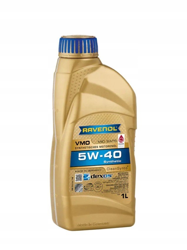 Olej silnikowy syntetyczny Mid Saps Ravenol Vmo Sae 5W-40 1L