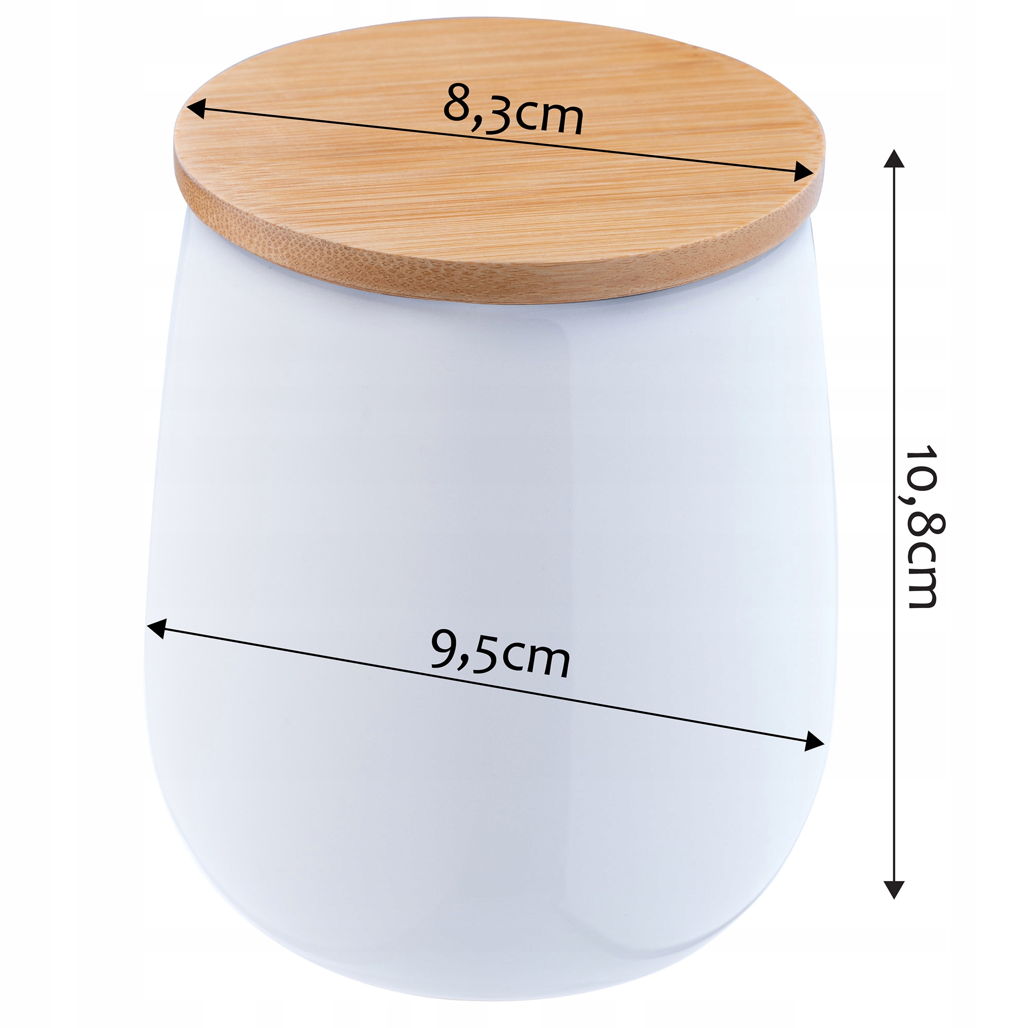 POJEMNIK NA WACIKI PŁATKI KOSMETYCZNE PUDEŁKO BIEL Kolor biały