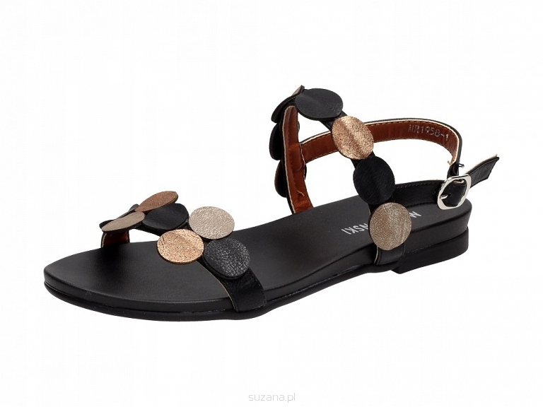 

Czarne sandały damskie M.daszyński 1958-1 r40