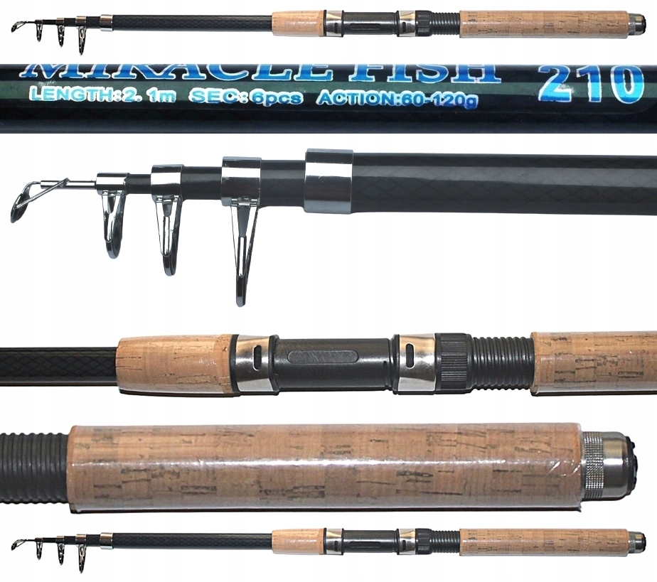 DWIE WĘDKI WĘGLOWE + AKCESORIA NA KAŻDĄ RYBĘ. Marka inna