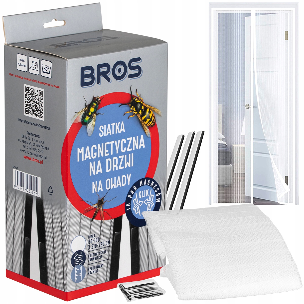 

Siatka Na Drzwi Moskitiera Magnetyczna 100x220