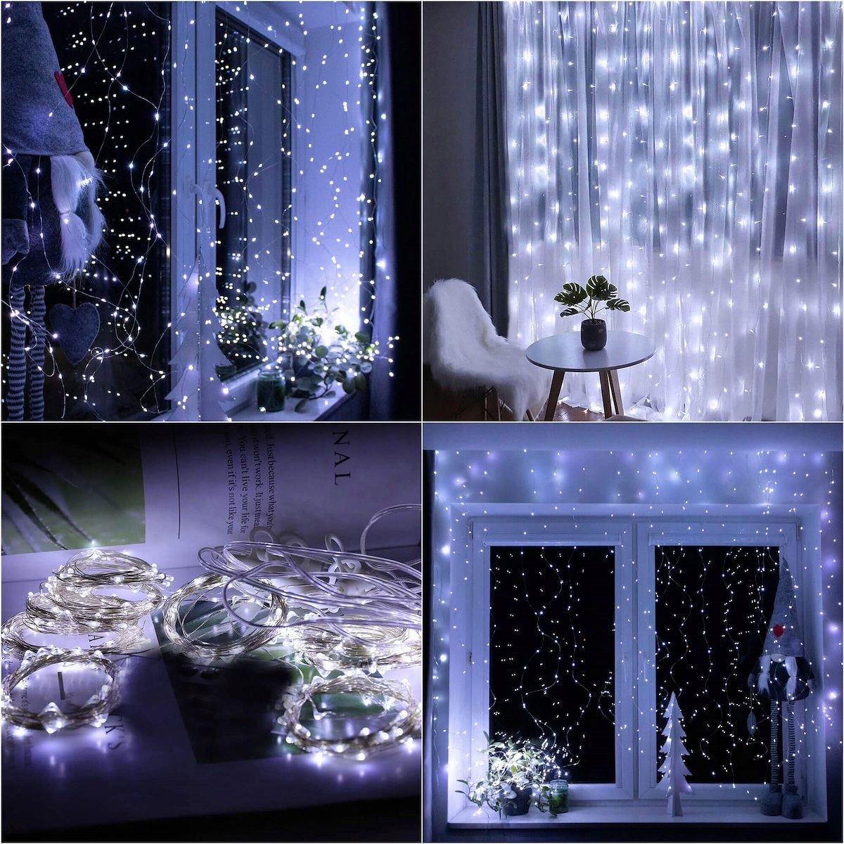 LAMPKI USB WISZĄCE SOPLE DRUCIKI KURTYNA 300 LED Zastosowanie inne