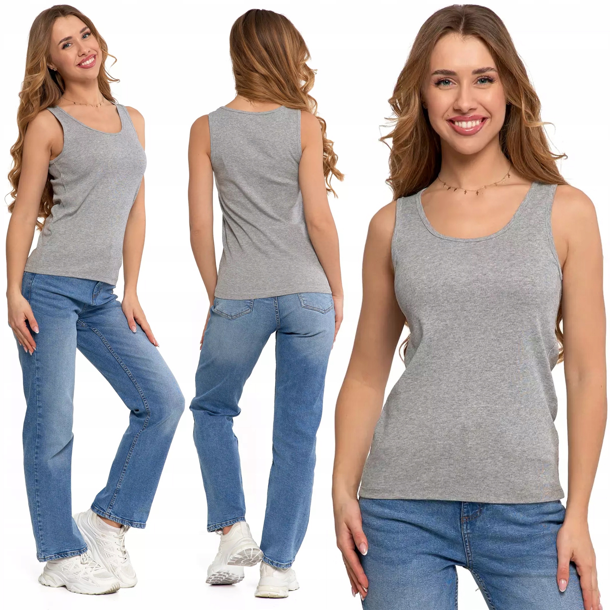 Moraj Top dámské boxerky hladké bavlněné tílko na Ramínkách 3XL