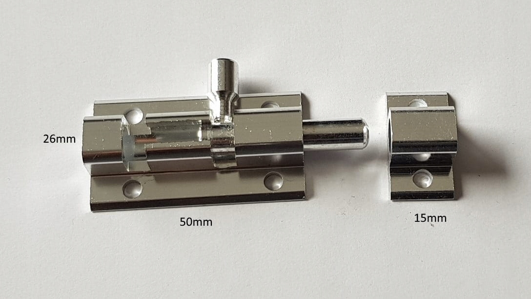 

Zasuwka , rygiel 50 mm aluminiowa Patyna