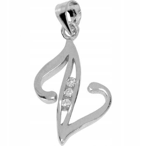 Stříbrný písmenkový přívěsek „z“.