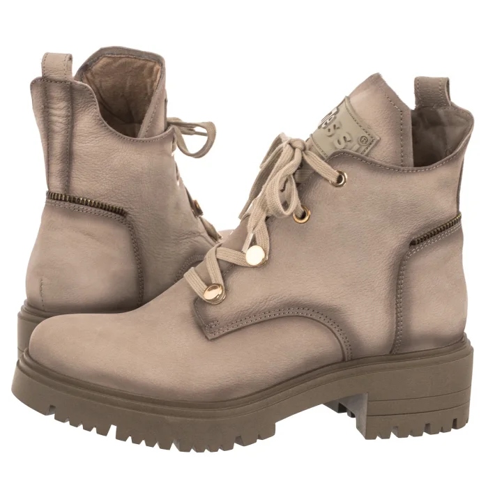 Boty Kotníkové Boty boty Nessi béžové 20748_9