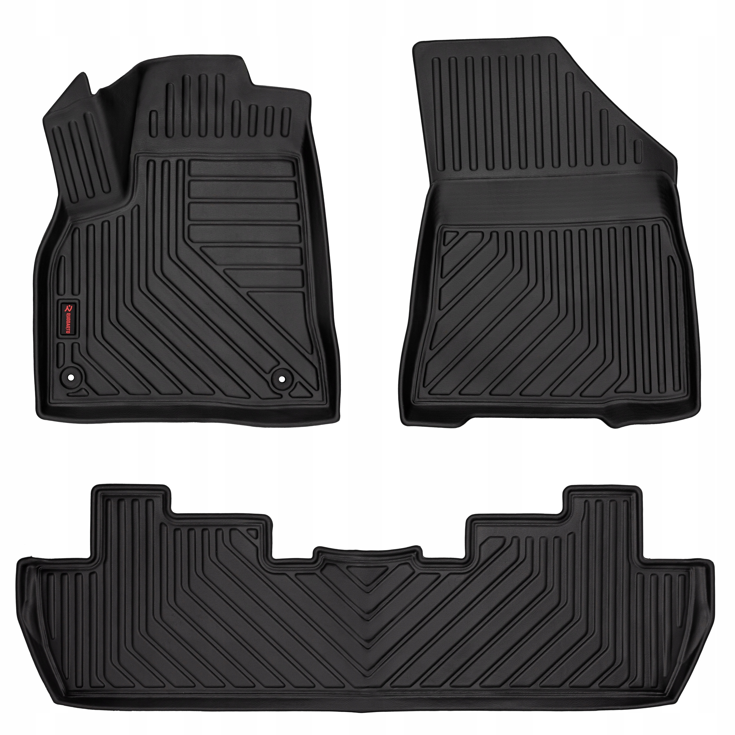 3D gumové autokoberce pre: Peugeot 5008 I crossover (2009-2017)