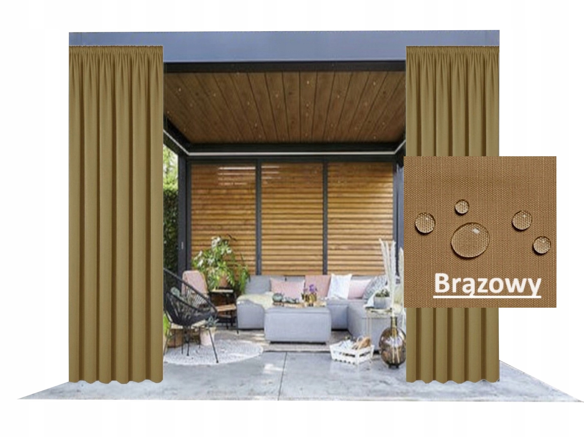 ZASŁONY TARASOWE 155 X 250 CM OGRODOWE ALTANA