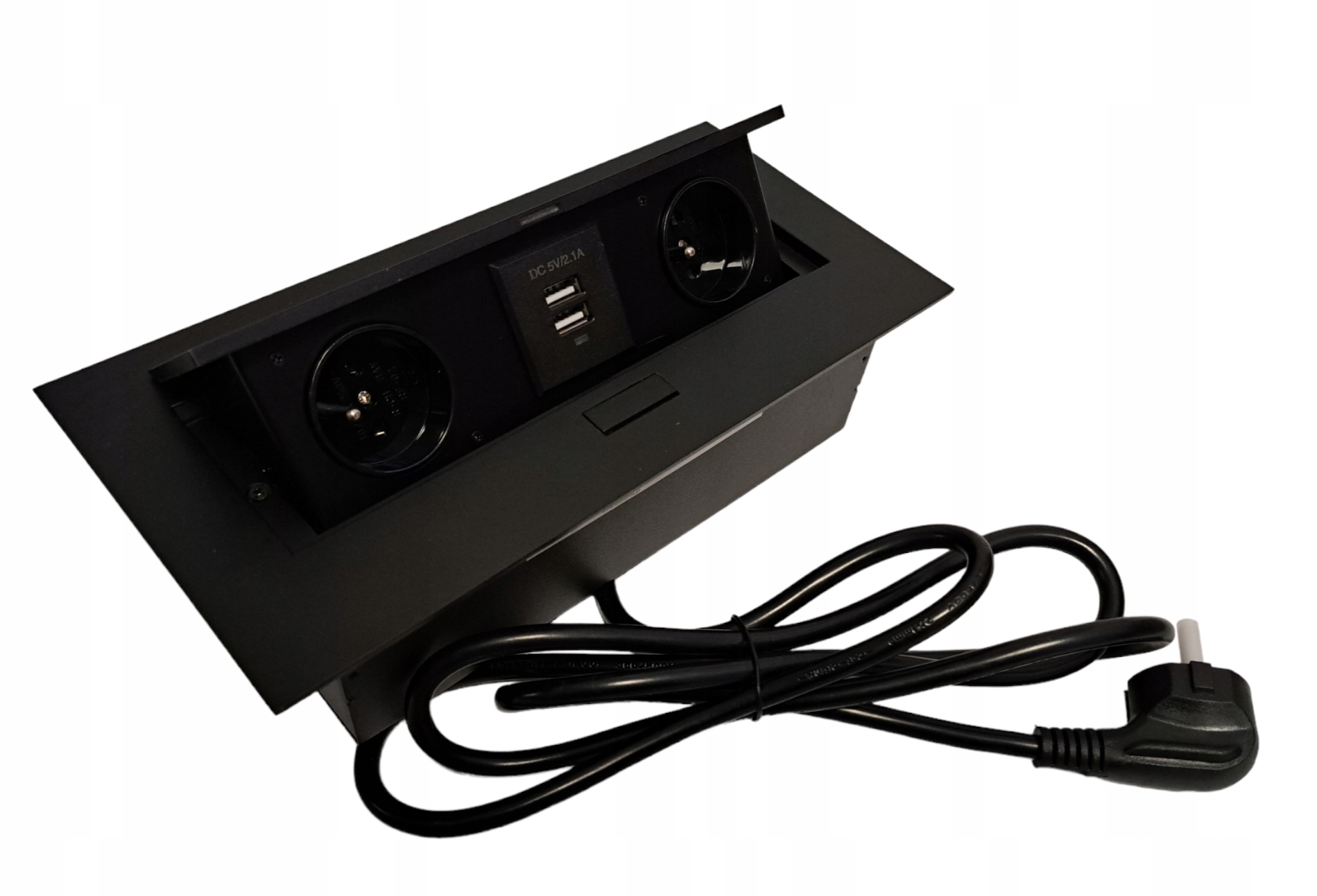 GNIAZDO FLEXIPORT WPUSZCZANE W BLAT 2 GNIAZDA+2USB WPUSZCZANE W BLAT