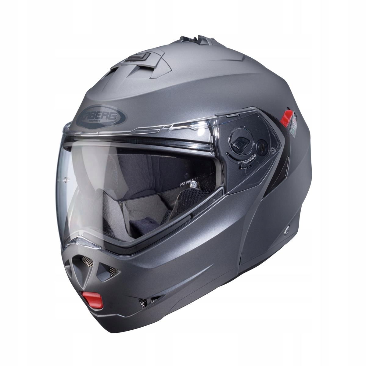 Caberg Čeľusťová Prilba Flip-up Model Duke X Solid Farba Šedá Matná Veľkosť XL