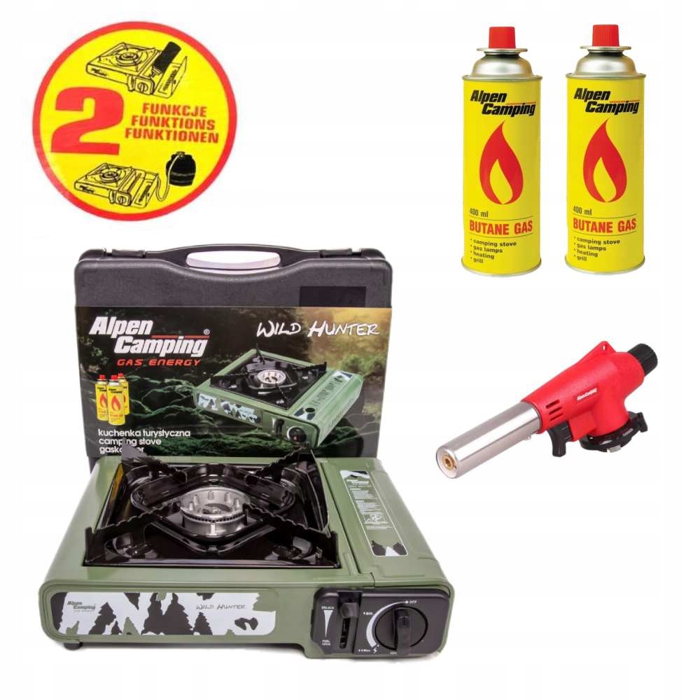 Kvalitní plynový vařič 2 kartuše hořák