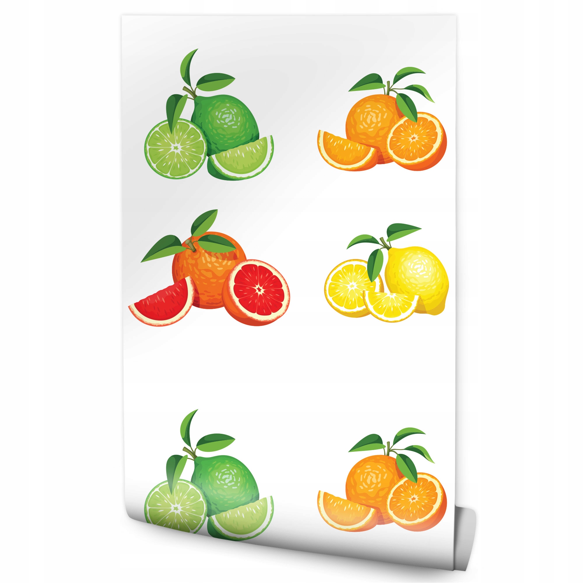 Tapeta do jídelny Ovoce Citrony Limetky Dekor 3D