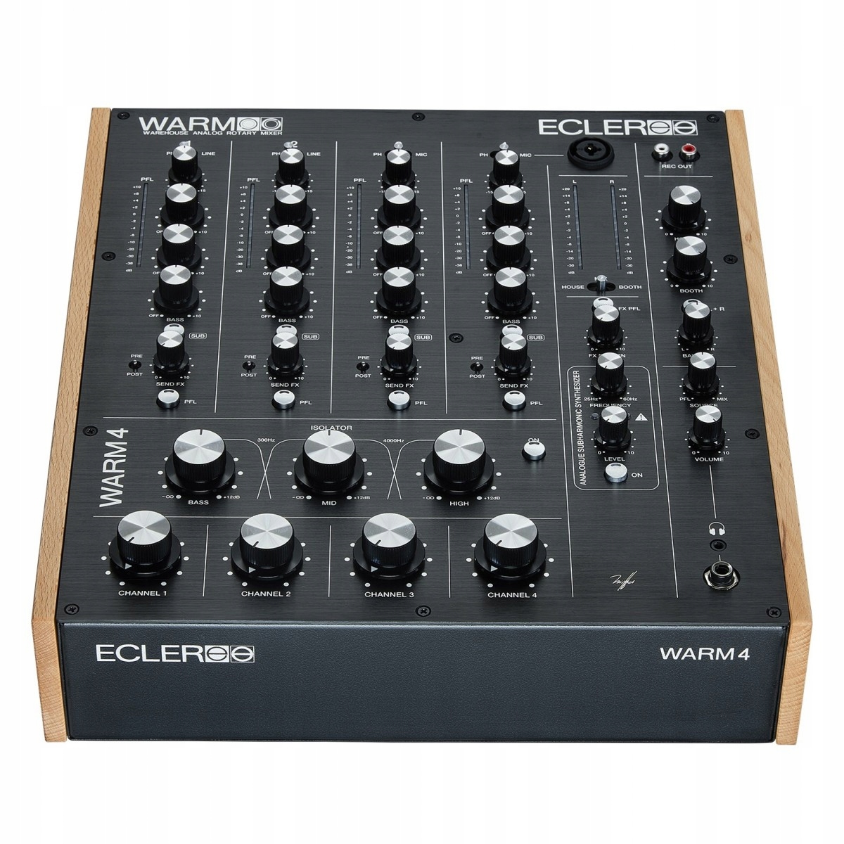 Ecler WARM4 Analog Rotary Mixer 4 Channels + + Ecler slipmats GRATIS ! Marka Ecler