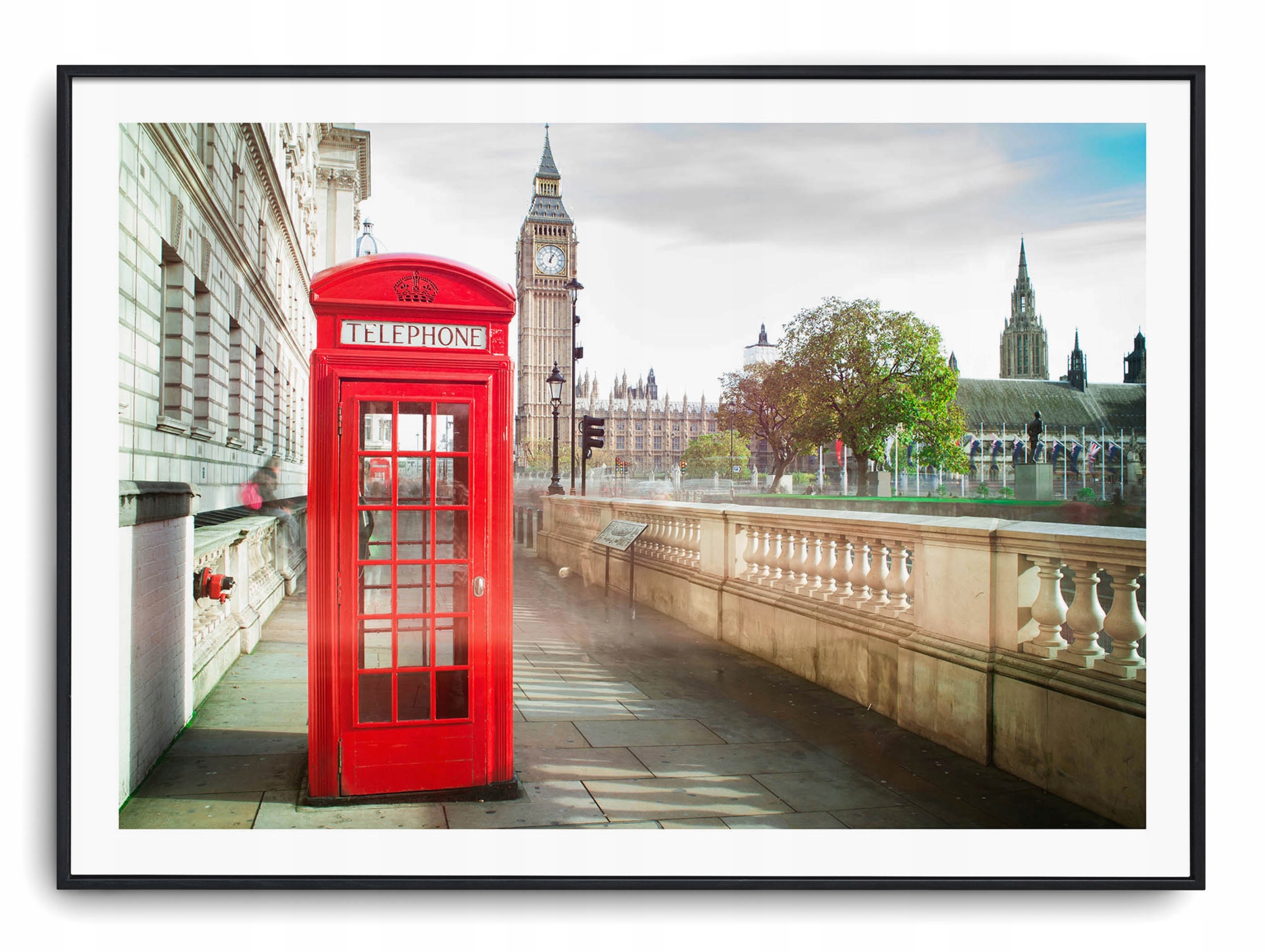 

Plakat r B2 70x50 cm Budka Telefoniczna Uk Anglia