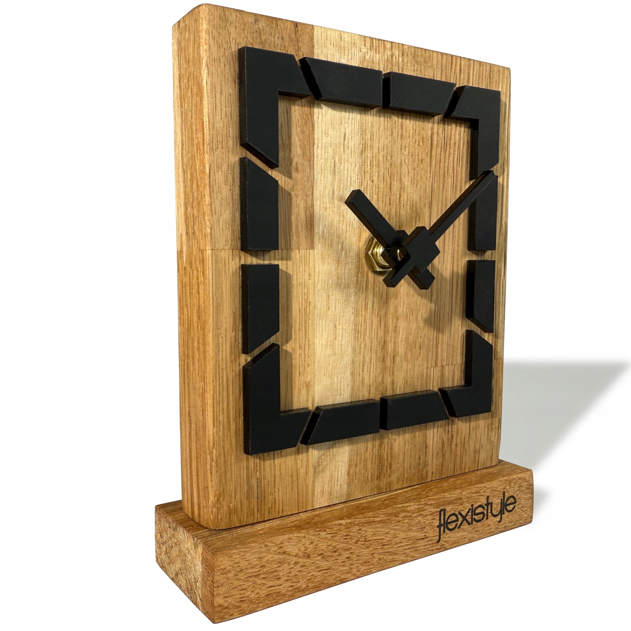 Stojící dubové hodiny s jemností v černé barvě, tiché do obývacího pokoje do ložnice