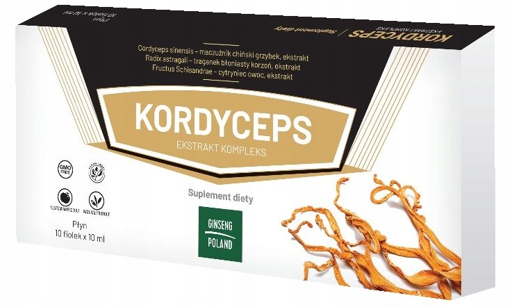 

Kordyceps Ekstrakt kompleks 10 fiolek ; Cordyceps