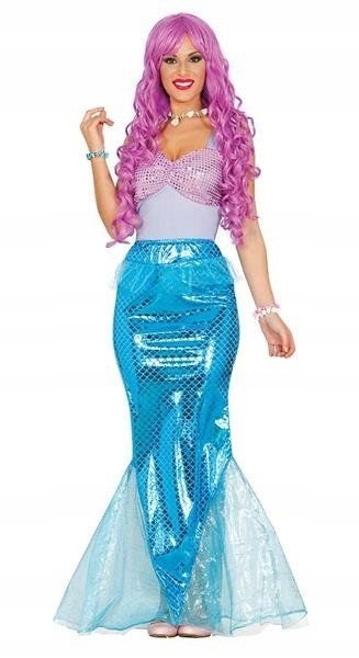 Kostým Mořská Panna Modrá Mořská Panna L