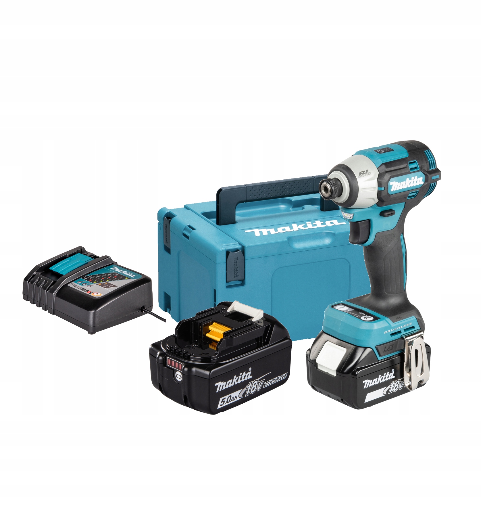 Makita DTD201RTJ Zakrętarka udarowa 18V 210Nm mocna BL1850 DC18RC Makpac