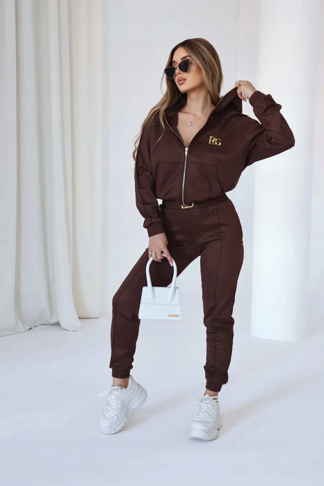 Dámská Teplákovka Bg New Essential čokoláda L