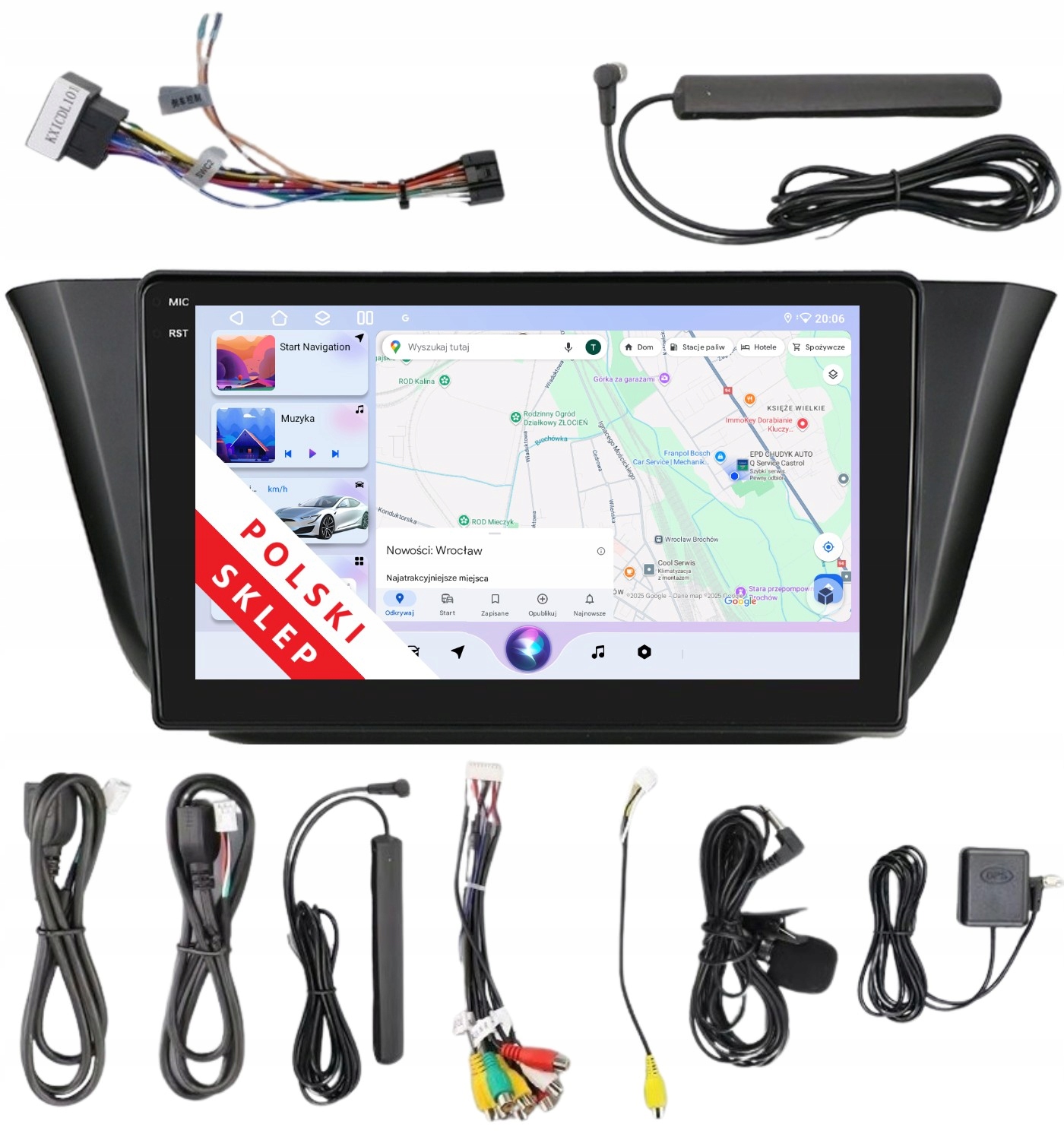 Rádio 2DIN Navigace Pro Android Iveco Daily 6 VI 6/128 Gb Dsp Carplay Lte