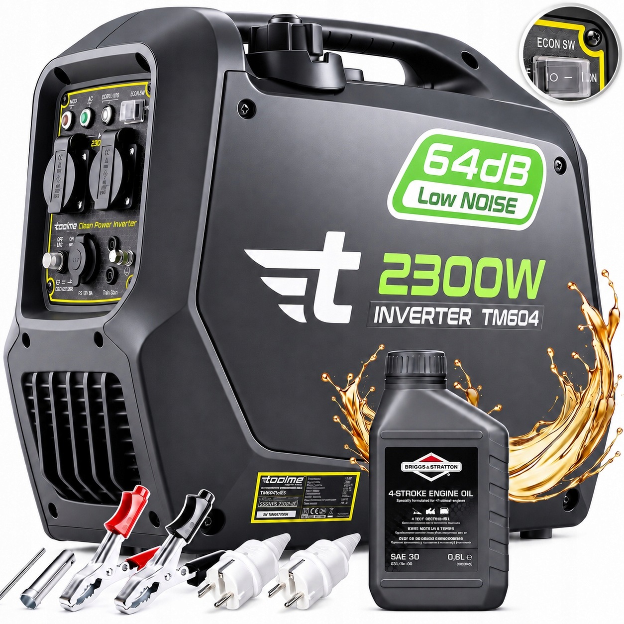 Invertorový Elektrocentrátor Generátor Tichý Avr Sinus Toolme TM604
