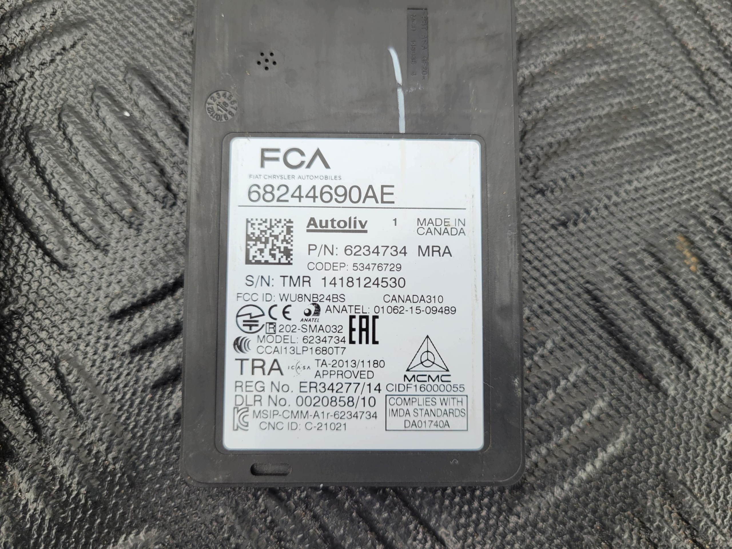 68244690AE RADAR sensor MARTWEGO POLA JEEP COMPASS II