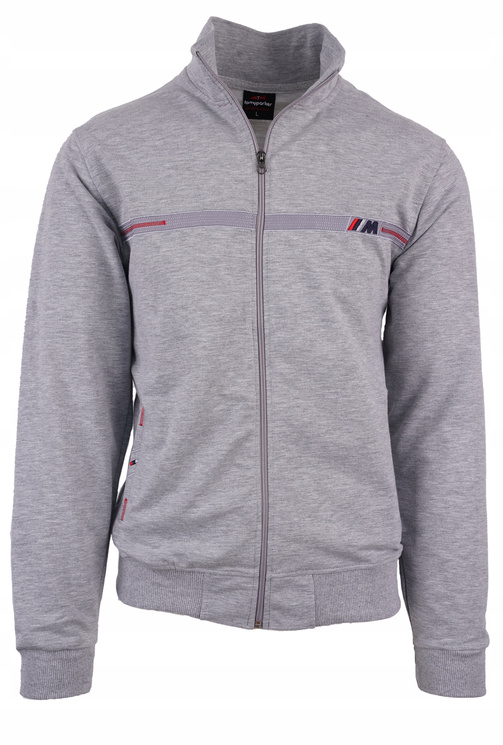 Bluza Męska Rozpinana Siwa Cienka Jakość Tomy M