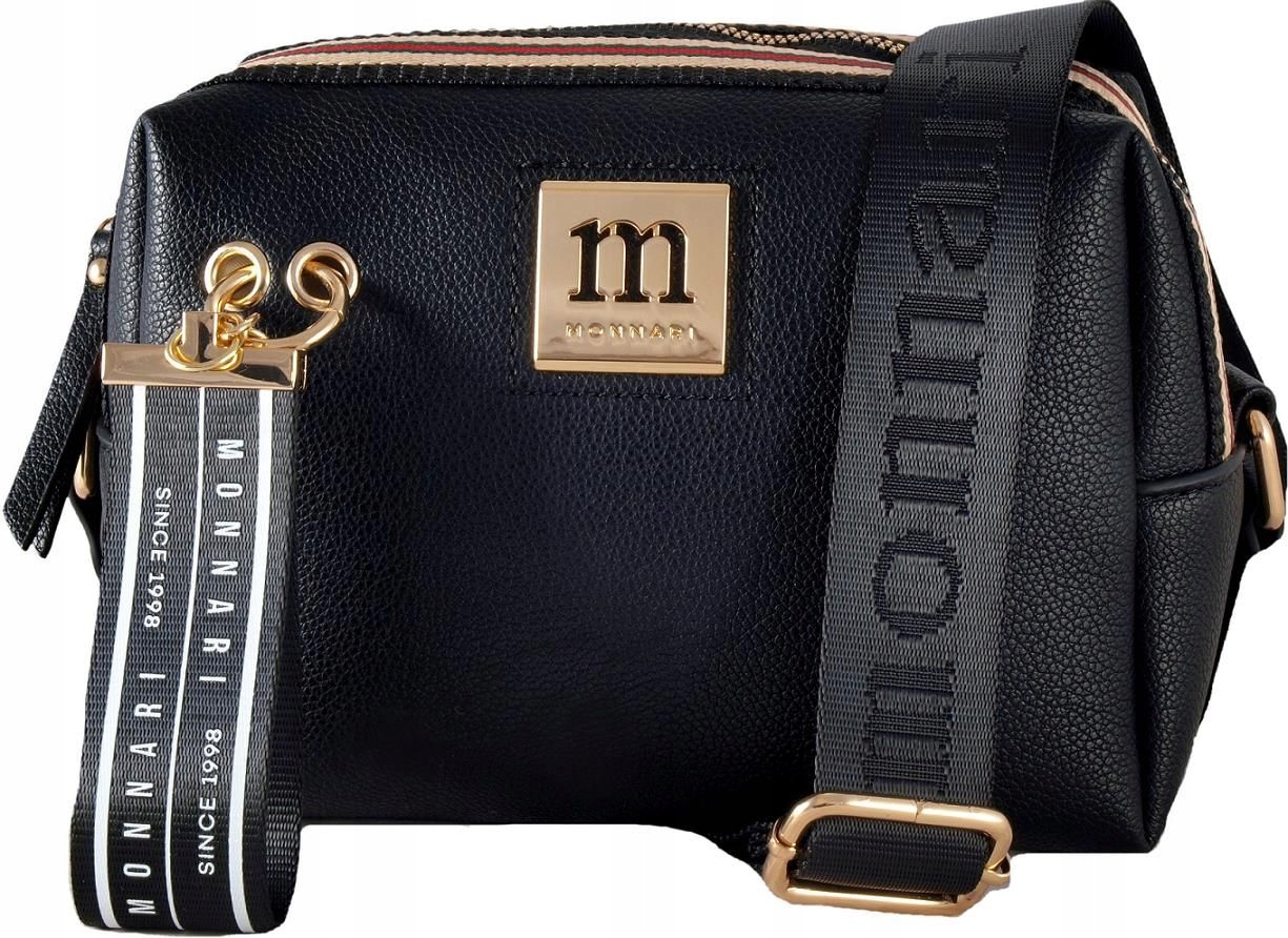 Dámská kabelka Monnari BAG0090-020 černá kabelka přes rameno z eko kůže