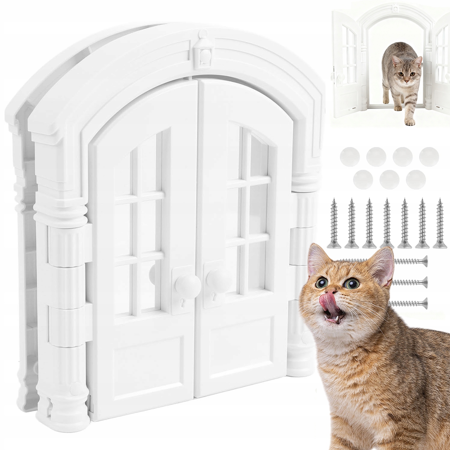 Levně Kyvadlová Dvířka Klapka Pro Kočky Psa Vchod Do Domu Klapka Oboustranná