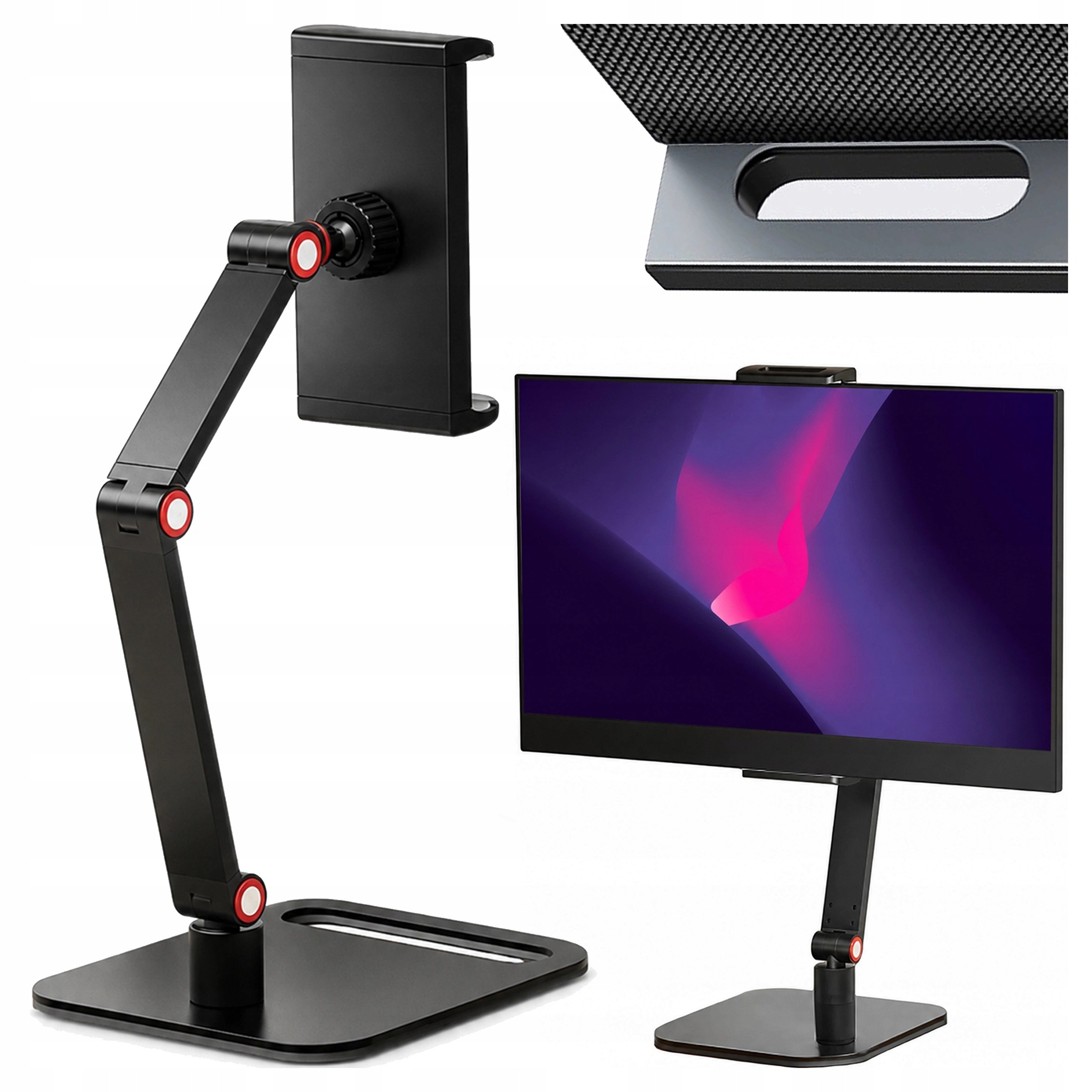 Držák Stojan Na Stůl Pro Telefon, Tablet A Monitor, Nastavitelný, Stabilní Alogy