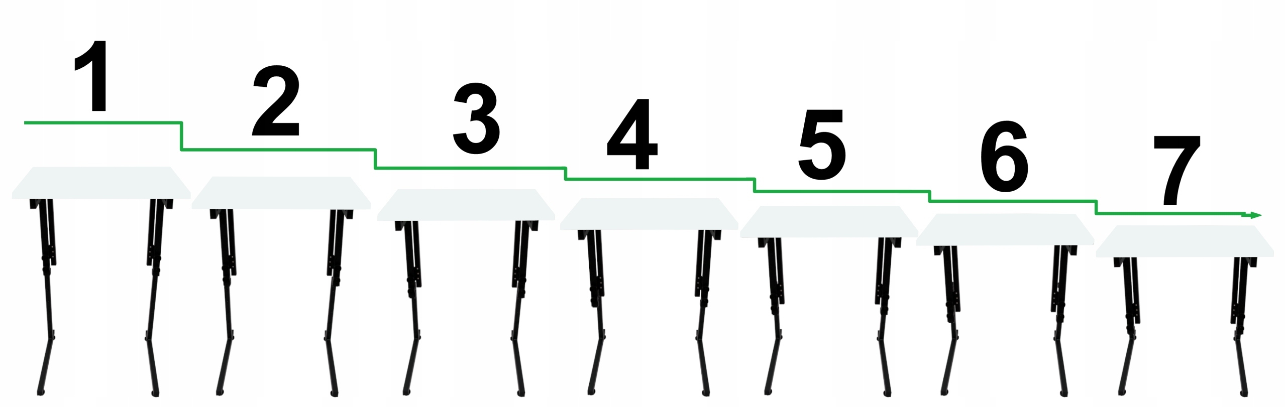 STOLIK SKŁADANY KOMPUTEROWE STOLIK SZARY GREY REGULOWANE Kod producenta T0519_SOLID GRAY