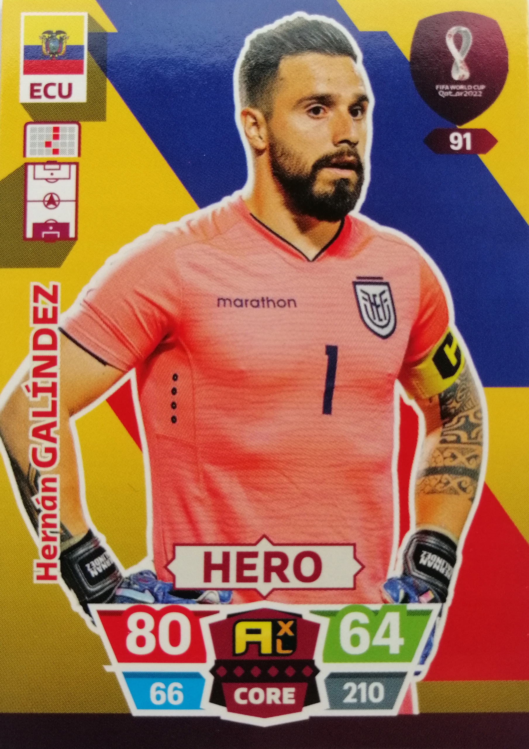 World Cup Qatar 2022 Hero Ekwador 91 Galindez
