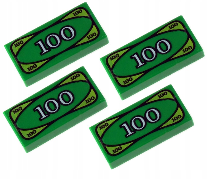 

Lego Płytka 1x2 nadruk banknot 100$ 3069bpx7