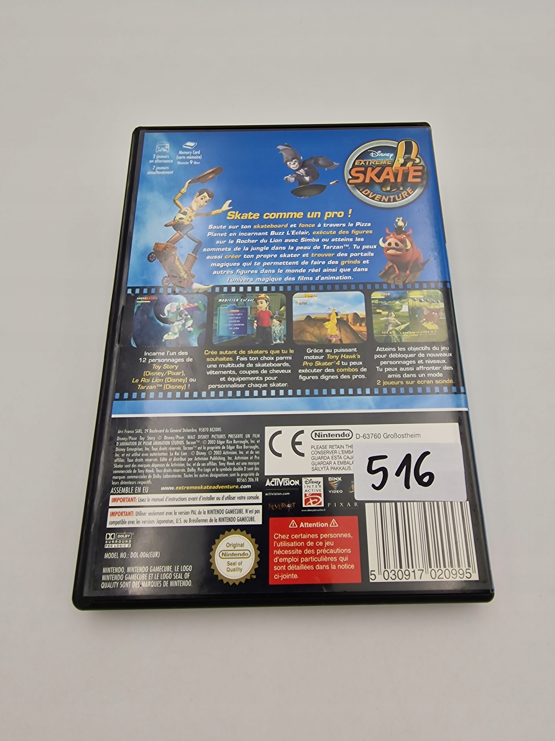 NINTENDO GAMECUBE DISNEY EXTREME SKATE ADVENTURE Platforma Nintendo GameCube