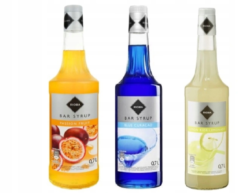 Levně Sirup Rioba 700 ml Marakuja, Blue Curacao, Citron