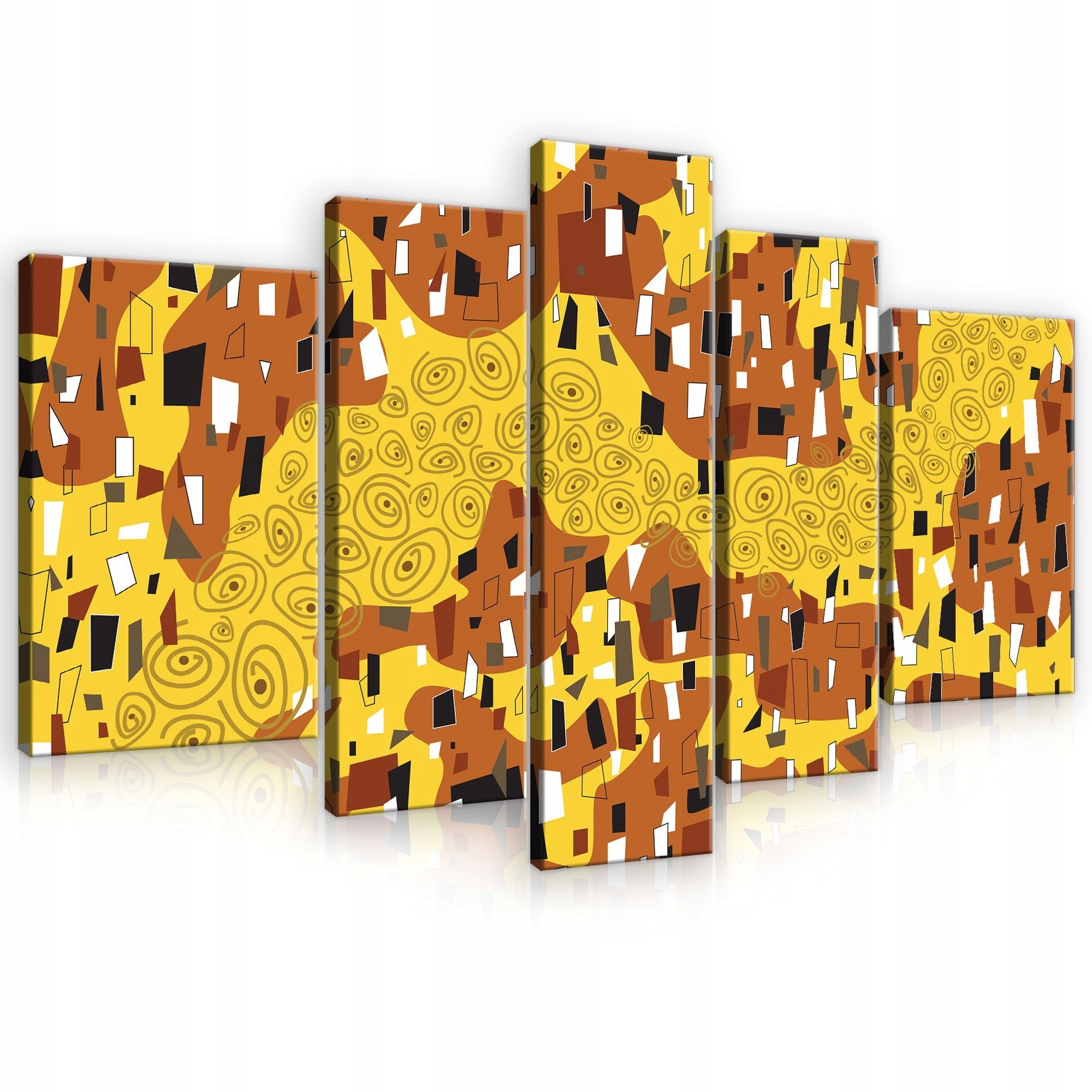 Obraz 170x100 Abstrakcia moderný dekoratívny zlatý vzor špirály geometria