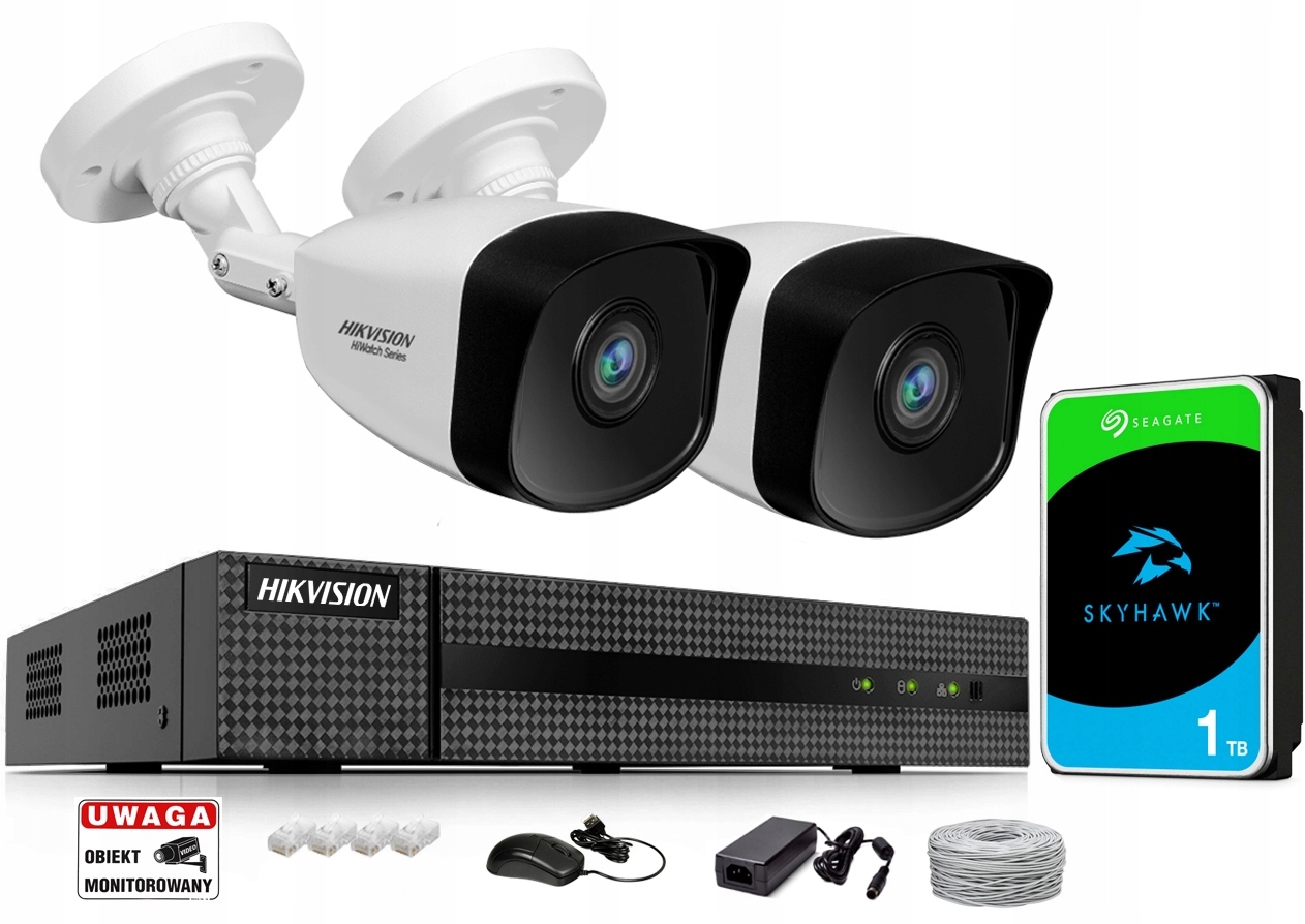 Zestaw Monitoringu IP PoE HIKVISION do rozbudowy