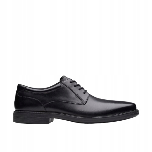Clarks Černé Pánské Polobotky Z Přírodní Kůže, Mandlová Špička 43 3_A