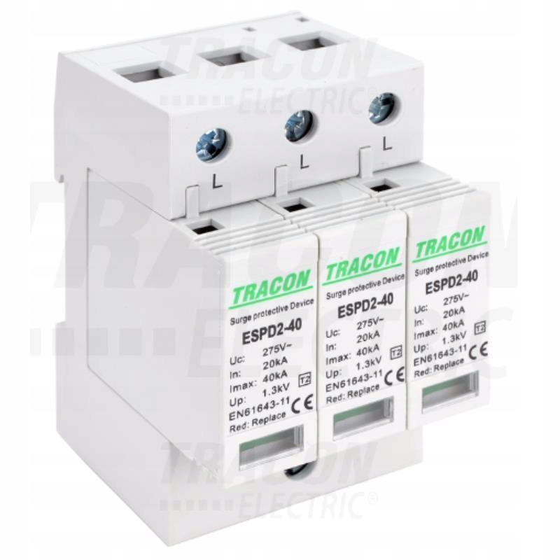 Omezovač přepětí T2 Ac vyměnitelné vložky ESPD2-70-3P