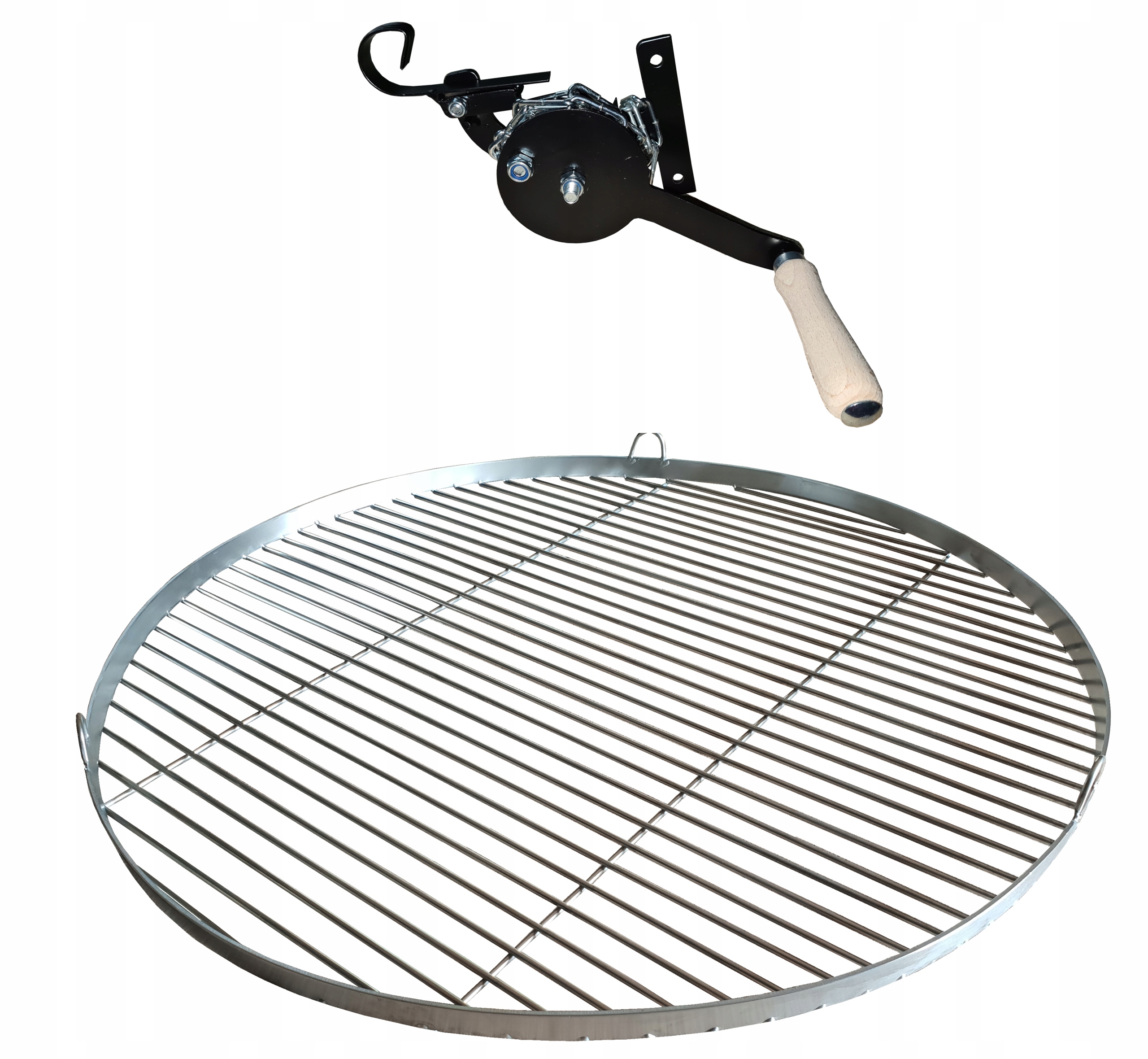 

Ruszt nierdzewny 60 cm do grill z kołowrotkiem