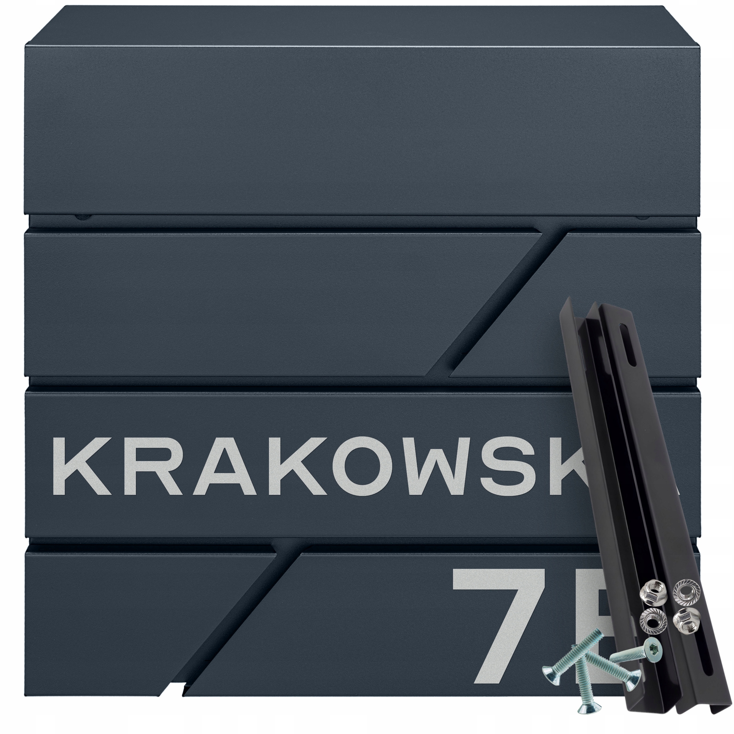 Poštovní Schránka Na Dopisy Antracit Držák Nápis