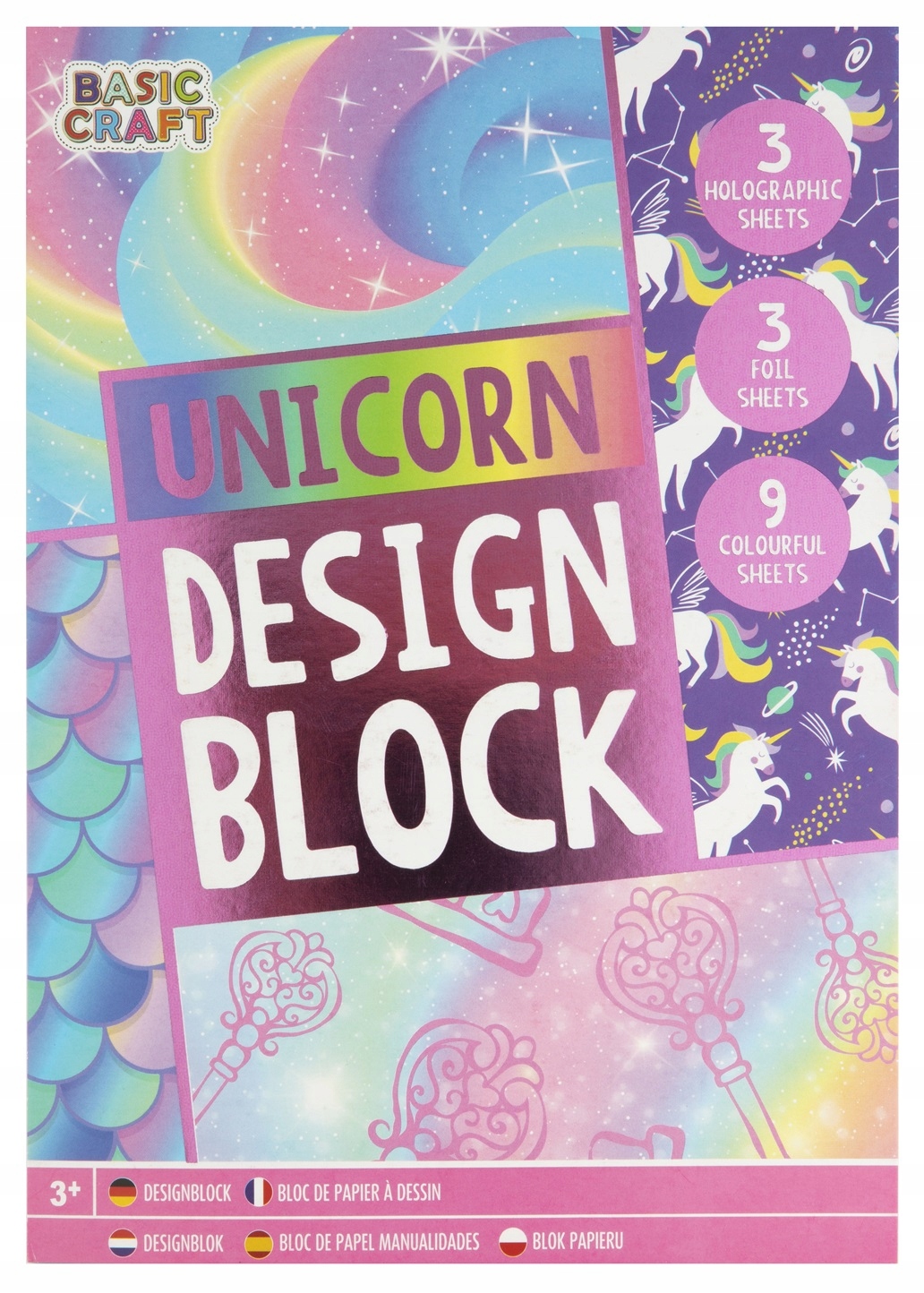 * Blok projektowy A5 15 arkuszy 200 g/m2 , 3 wzory Liczba kartek 15