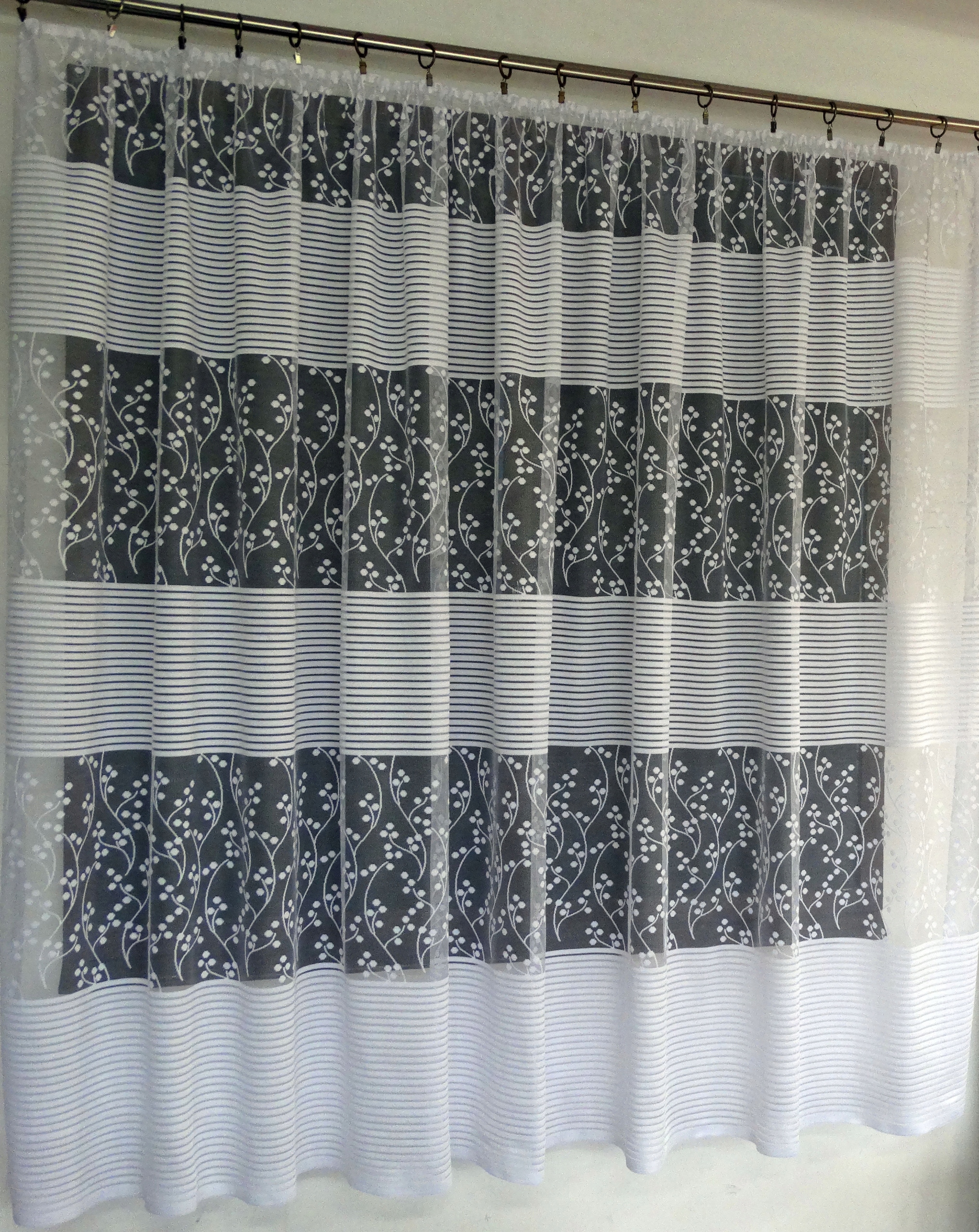 Mg Záclona žakár 619/80 Bílá 400X160 s páskou M