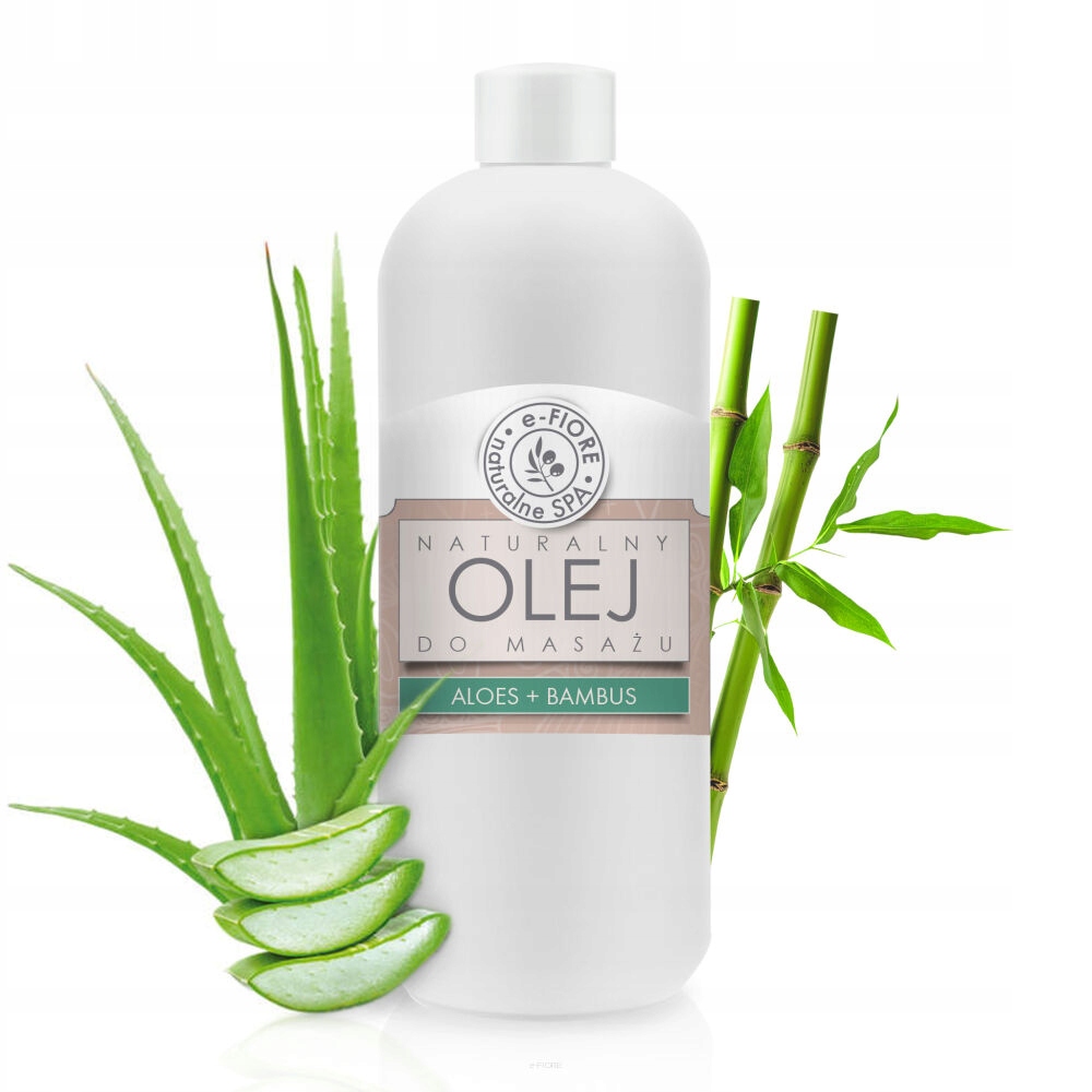 E-fiore Masážní olej s vitamínem E 100% přírodní Aloe Bambus 500 ml