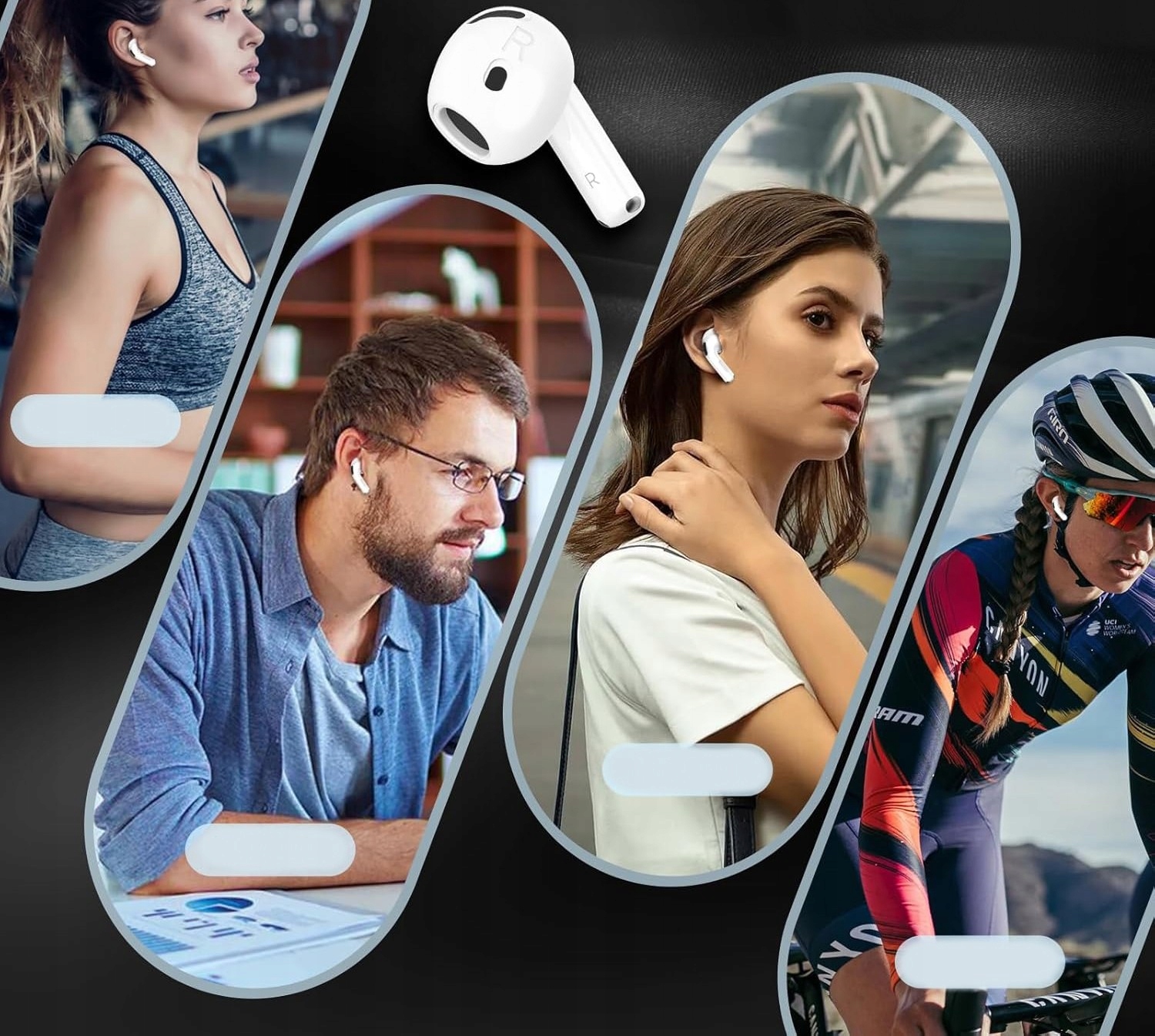 GUMKI NAKŁADKI WKŁADKI ULTRA SLIM DOUSZNE EAR TIPS DO APPLE AIRPODS 4 EAN (GTIN) 5906893342195